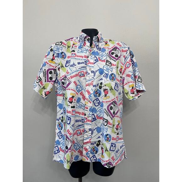 NWT Disney World 50th Anniversary Reyn Spooner 2021 Passholder Camp Shirt Sz S - Picture 1 of 5